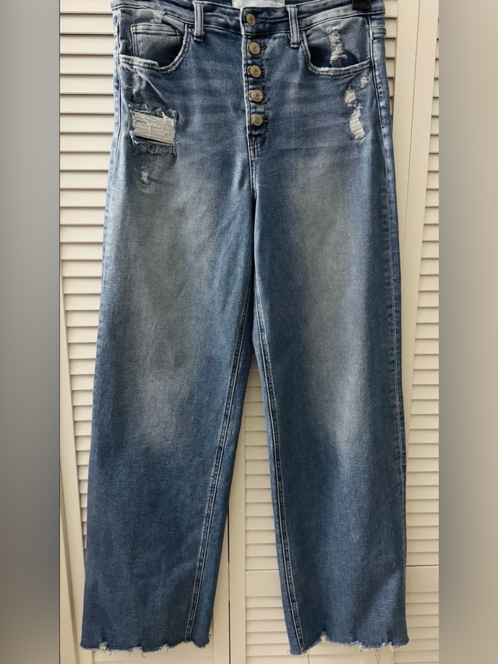 Tall Jr. Women’s Bridge slightly flared cut denim jeans with elastic waist Sz 30